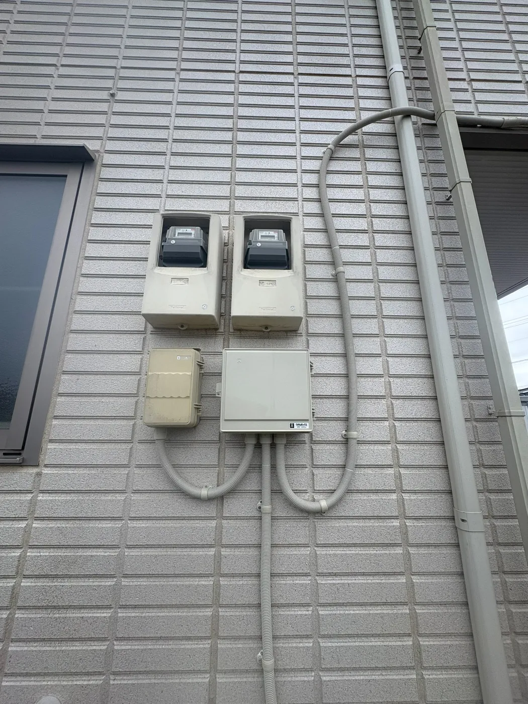 3kW EVコンセント ブレーカー分岐施工後