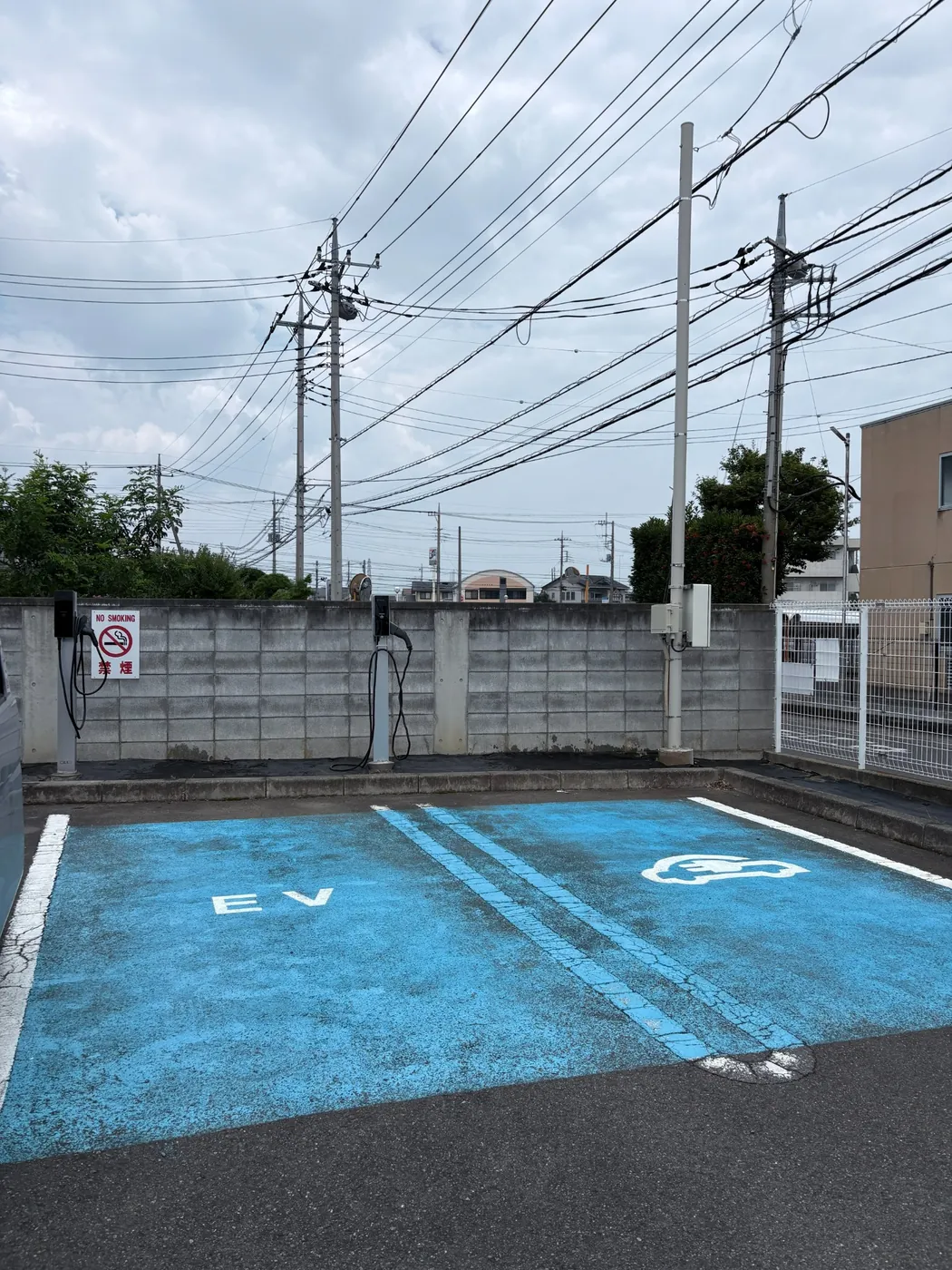 6kW EV充電器2台設置 全体